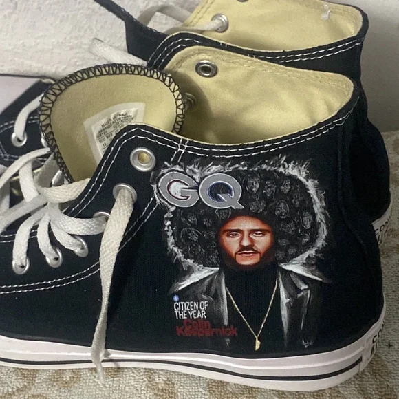 Colin Kaepernick converse high tops -SIGNED- citizen of the year SZ 11